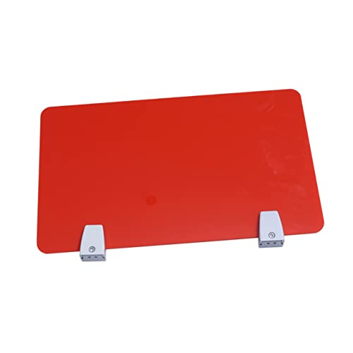 Uonlytech 1 Stück Acryl Trennwand für Bürotische Praktische Desktop Partition für Schule und Büro Installieren Störungsreduzierend und Tangerine von Uonlytech
