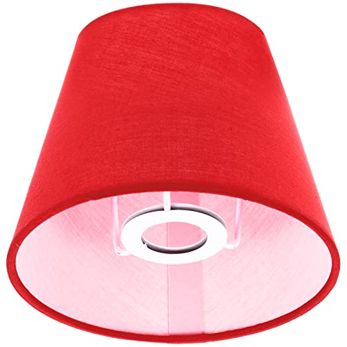 Uonlytech 1 Stück Stoff Lampenschirm für Wandleuchte und Kronleuchter Rot Lampenzubehör für Tischlampen Vintage Lampen und Kinderzimmer Uonlytech 1 Stück Stoff Lampenschirm für Wandleuchte und Kronleuchter Rot Lampenzubehör für Tischlampen Vintage Lampen und Kinderzimmer von Uonlytech