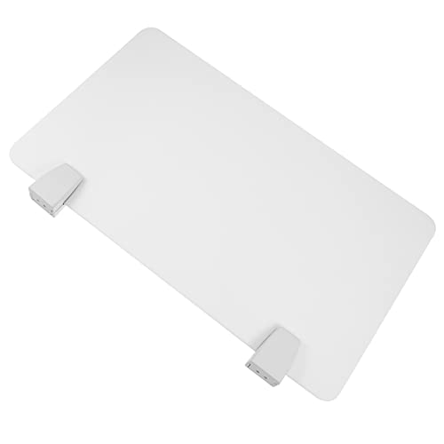 Uonlytech 1 Stück Tischtrennwand aus Acryl Abnehmbares für Büroanwendungen Weiße Abdeckung für Konzentration und Datenschutz von Uonlytech