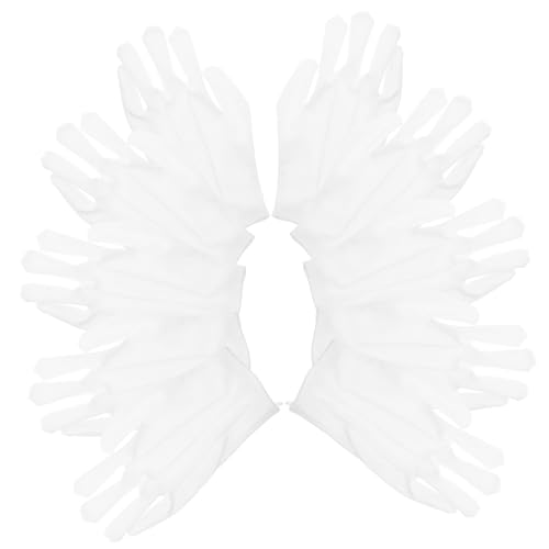Uonlytech 10 Paare Weiße Nylon Schmuckhandschuhe mit Ergonomischem Dreirippen Design Atmungsaktiv Staubdicht und Fusselfrei für Herren und Damen für Schmuck und Münzhandling Präzise Uonlytech 10 Paare Weiße Nylon Schmuckhandschuhe mit Ergonomischem Dreirippen Design Atmungsaktiv Staubdicht und Fusselfrei für Herren und Damen für Schmuck und Münzhandling Präzise von Uonlytech
