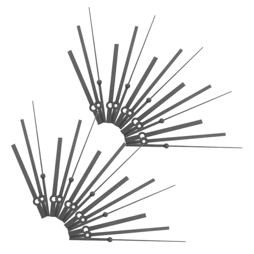 Uonlytech 10 Sätze Teiliges Langlebiger Uhrzeiger Kunststoff Elegante Uhrenteile für DIY Projekte für Wanduhren und Heimwerkerbedarf Einfache Installation Langlebig und Korrosionsbeständig von Uonlytech