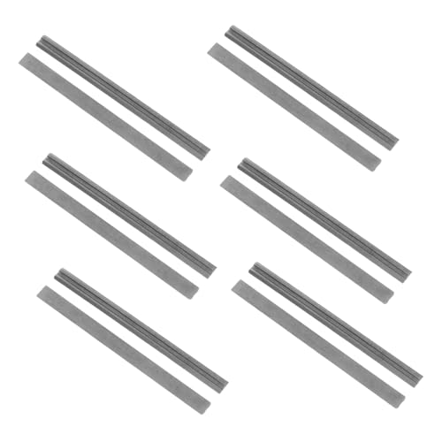 Uonlytech 10 Stück Elektrische Planerklinge Industrieplanerblätter Ersatzklinge aus Holzhäen Ersatzplanermesser Planer Ersatzklinge Bench Planer Blade Tragbare Hobelklingen Stahl Silber von Uonlytech
