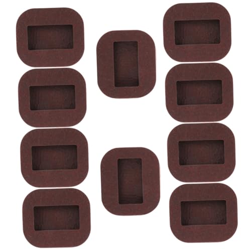 Uonlytech 10 Stück Möbel radstopper mit Filzunterseite rutschfeste Sitzrollen Fixierer für Stühle Betten Sofas Bodenschonende Möbel füße Geeignet für Holz Fliesenböden von Uonlytech