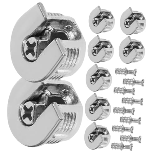 Uonlytech 10 Stück Möbelverbinder Verbinder Fittings aus Langlebigem Zinklegierung mit Verstärkter Tragkraft für Schrankregale und Kleiderschränke Möbelbeschläge Möbelverbinder mit Uonlytech 10 Stück Möbelverbinder Verbinder Fittings aus Langlebigem Zinklegierung mit Verstärkter Tragkraft für Schrankregale und Kleiderschränke Möbelbeschläge Möbelverbinder mit von Uonlytech