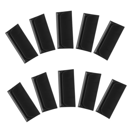Uonlytech 10 Stück Office Desk Lünette Clip Klammer einstellbar Tischteilerklemme Partition mit schreibtisch Desktop-Sichtschutz-Clip Hustenschutz-Stützklemme Plastik Black von Uonlytech