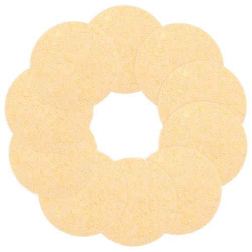 Uonlytech 10 Stück Teiliges Lötspitzen Reinigungsschwamm Dünn Rund Hochtemperaturbeständig Lötspitzenreiniger Vielseitig Einsetzbar Langlebig und Tragbar von Uonlytech