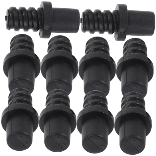 Uonlytech 10 Stück Toilettenbürstengriff Adapter Selbstsichernder Spiralförmiger Anschluss Langlebiger Kunststoff Ersatzbürstenkopf Verbinder Kompatibel mit Wc Bürstenköpfen von Uonlytech