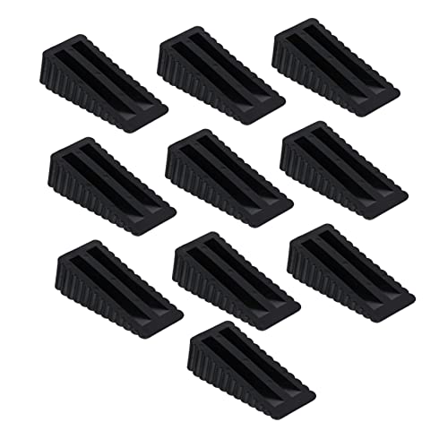 Uonlytech 10 Stück Türstopper aus Robustem Gummi mit Rutschfester Oberfläche Sicherheits Türkeile zum Schutz von Wänden und Türen Kompakt und Leicht für Innenliegenden Klemmschutz bei Allen von Uonlytech