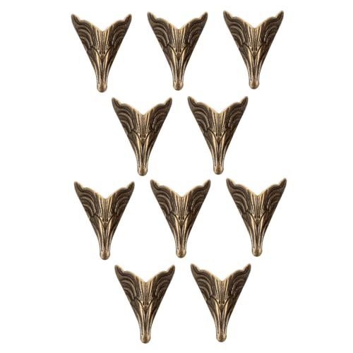 Uonlytech 10 Stück Zinklegierung Möbel Füße Teiliges Stabile Unterstützung für Möbel und Dekorative Gegenstände Langlebig und Verschleißfest Antik Perfektes Zubehör für Sofa und Kommode von Uonlytech