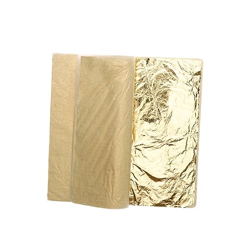 Uonlytech 100 Blatt Imitation Blattgold für Kunst Bastelarbeiten Vergoldung Dekoration von Bilderrahmen für DIY Projekte und Handwerksarbeiten Uonlytech 100 Blatt Imitation Blattgold für Kunst Bastelarbeiten Vergoldung Dekoration von Bilderrahmen für DIY Projekte und Handwerksarbeiten von Uonlytech