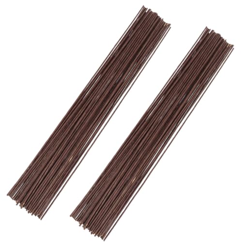 Uonlytech 100 Stück Blumendraht Künstlicher Stiel für DIY Blumenarrangements Hochzeitsdekoration und Floristik Zubehör Flexibel und Langlebig von Uonlytech