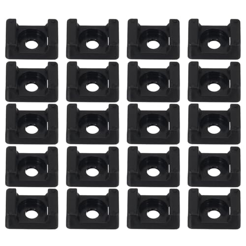 Uonlytech 100 Stück Kabelbinder Halterung Sattel Kabelbasis Halter Kabel Organizer Clips Stabil für Tv Computer USB Kabel Kabelmanagement Zubehör Uonlytech 100 Stück Kabelbinder Halterung Sattel Kabelbasis Halter Kabel Organizer Clips Stabil für Tv Computer USB Kabel Kabelmanagement Zubehör von Uonlytech