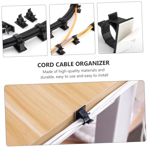 Uonlytech 100 Stück Selbstklebende Einstellbare Kabelclips Vielseitiger Kabelhalter für Schreibtisch und Wand Robustes Kabelmanagement Installieren und Wiederverwendbar Schwarz Uonlytech 100 Stück Selbstklebende Einstellbare Kabelclips Vielseitiger Kabelhalter für Schreibtisch und Wand Robustes Kabelmanagement Installieren und Wiederverwendbar Schwarz von Uonlytech