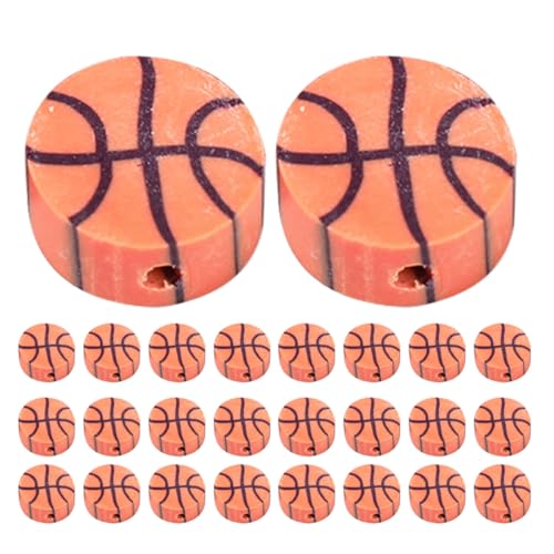 Uonlytech 100 Stück Weiche Keramikperlen Ton Mini -Volleyball -Perlen Spacer-Basketballperlen Sportperlen zur Herstellung von Armbändern Lose Perlen Basketball-Abstandsperlen Orange Uonlytech 100 Stück Weiche Keramikperlen Ton Mini -Volleyball -Perlen Spacer-Basketballperlen Sportperlen zur Herstellung von Armbändern Lose Perlen Basketball-Abstandsperlen Orange von Uonlytech