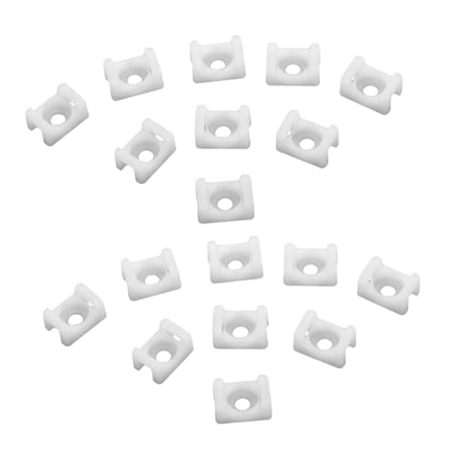 Uonlytech 1000 Stück Teiliges Kabelbinder sattelhalter Schraublöchern Kabelhalter zur Drahtbündelung Stabiler Organizer für Kabelmanagement in Büro und Haushalt von Uonlytech