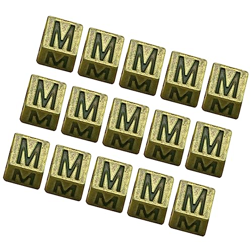 Uonlytech 100Stücke Distanzperlen Legierung für Schmuckherstellung Antik Cyan Buchstabenperlen DIY Bastelzubehör für Armbänder pro Packung für Kreative Projekte Uonlytech 100Stücke Distanzperlen Legierung für Schmuckherstellung Antik Cyan Buchstabenperlen DIY Bastelzubehör für Armbänder pro Packung für Kreative Projekte von Uonlytech