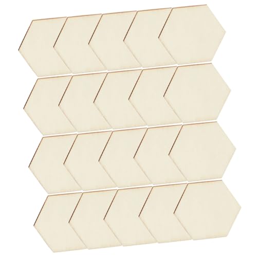 Uonlytech 100Stücke Unbehandelte Holzscheiben Sechseck Form DIY Bastelmaterial Dekoration und Projekte Glatte Kanten Langlebig Uonlytech 100Stücke Unbehandelte Holzscheiben Sechseck Form DIY Bastelmaterial Dekoration und Projekte Glatte Kanten Langlebig von Uonlytech