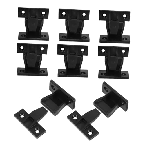 Uonlytech 12 Paare Möbelverbinder Plattenverbinder aus Wiederverwendbarem Abs Stabile Befestigungsclips für Sockelleisten und Paneele Einfach zu Montieren Mittlere von Uonlytech