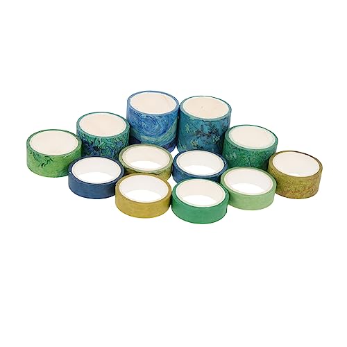 Uonlytech 12 Rollen Washi Tapes Diy Klebeband für Scrapbooking Hand Account und Projekte für Tagebuch Verpackung und Bastelarbeiten von Uonlytech