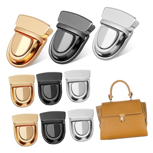 Uonlytech Geldbörsenverschluss-Hardware Handtaschen-schnallenverschlüsse Mini-piratenschlösser Gepäck-vorhängeschloss 3 Farben 2 Größen von Uonlytech
