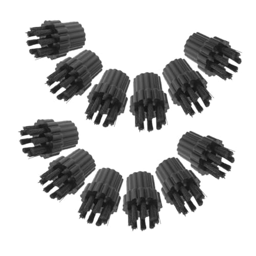 Uonlytech 12 Stück Teiliges Dampfreiniger Bürstenkopf Nylonbürsten Ersatzteile für Haushaltsreinigung Vielseitig für Fliesen Böden Wandreinigung Robust und Präzise für Schwer Zugängliche von Uonlytech