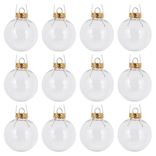 Uonlytech 12 Stück Weihnachtskugel zum Befüllen Transparente Weihnachtsbaumkugeln Durchsichtige Christbaumkugeln Weihnachtsbaumschmuck Christbaumschmuck Süßigkeiten Schachteln Gold Uonlytech 12 Stück Weihnachtskugel zum Befüllen Transparente Weihnachtsbaumkugeln Durchsichtige Christbaumkugeln Weihnachtsbaumschmuck Christbaumschmuck Süßigkeiten Schachteln Gold von Uonlytech