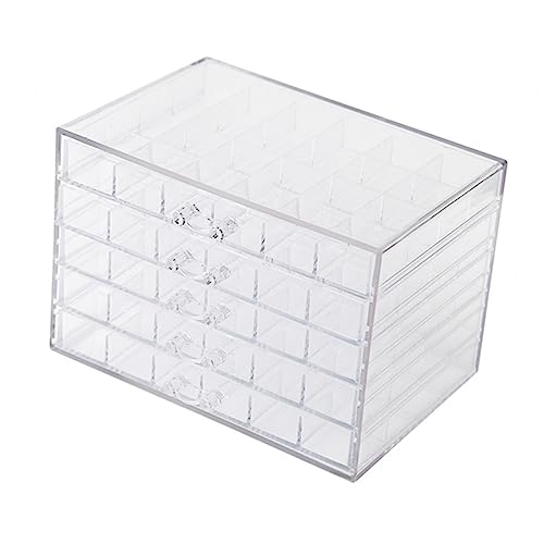Uonlytech 120gitter Nagelspitzen Organizer Nähperlen Organizer Leere Fake Nails Box Fake Nails Transparente Schubladenbox Mit Fächern Für Maniküre-utensilien Nagelpailletten Und von Uonlytech
