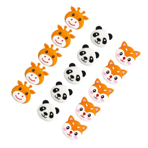Uonlytech 15 Stück Teiliges Cartoon Tier Silikon Türstopper für Wände Bunte Kollisions Aufkleber für Kinderzimmer und Möbel Selbstklebend Schützt vor Türanschlägen und Geräuschen von Uonlytech