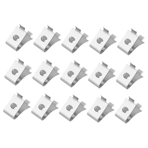 Uonlytech 15 Stück Verstellbare Clips für Schrankregale Badezimmerregale und DIY Möbel Robuste Halterungen für Raumnutzung und Einfache Installation Uonlytech 15 Stück Verstellbare Clips für Schrankregale Badezimmerregale und DIY Möbel Robuste Halterungen für Raumnutzung und Einfache Installation von Uonlytech