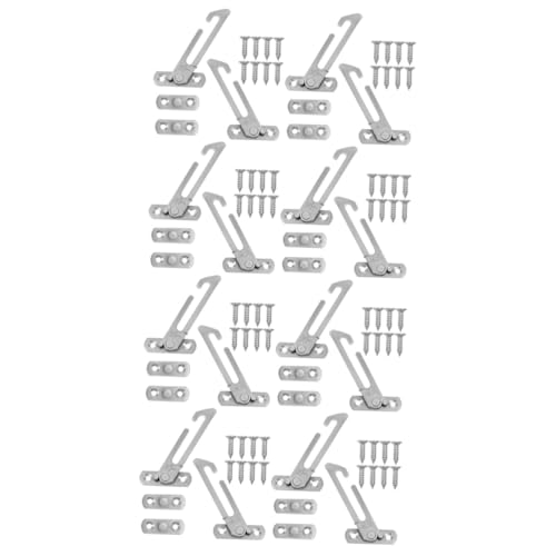 Uonlytech 16 Stk Fenster begrenzer Fangsperre Fensterverriegelung fensterklammer fensterklemme Fensterschlösser und Riegel verdeckter Fensterbegrenzer Aluminiumlegierung Sicherheitsschloss von Uonlytech