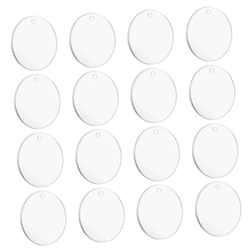Uonlytech 16 Stück Acrylplatte Leerzeichen Klare Kugeln Transparenter Board Klares Füllbares Ornament Uonlytech 16 Stück Acrylplatte Leerzeichen Klare Kugeln Transparenter Board Klares Füllbares Ornament von Uonlytech