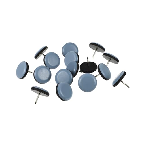 Uonlytech 16 Stück Möbelrutschen Floor Protector fußbodenschutzmatte Fußbodenschoner Stuhlbeinabdeckung Stuhlbein gleitet Pads Teppich Stuhlgleiter Möbelgleiter für Hartholzböden Eisen Blue von Uonlytech