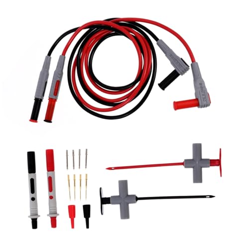 Uonlytech 16 Stück Teiliges Multimeter Testsonden mit Vergoldeten Nadeln Rutschfestem Griff Kompatibel für Digitale Multimeter Stromprüfer und Elektrische Messungen für Technik und Uonlytech 16 Stück Teiliges Multimeter Testsonden mit Vergoldeten Nadeln Rutschfestem Griff Kompatibel für Digitale Multimeter Stromprüfer und Elektrische Messungen für Technik und von Uonlytech