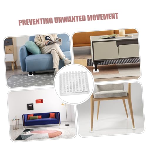 Uonlytech 16 Stück Teiliges Quadratische Transparente Möbelgleiter mit Spitzem Rutsch Design Hochelastisch Strapazierfähige Bodenschutzkappen für Teppich und Harte Böden Einfache Montage Uonlytech 16 Stück Teiliges Quadratische Transparente Möbelgleiter mit Spitzem Rutsch Design Hochelastisch Strapazierfähige Bodenschutzkappen für Teppich und Harte Böden Einfache Montage von Uonlytech