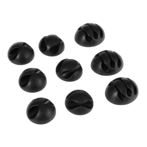 Uonlytech 18stücke Teiliges Kabelmanagement Universelle Kabelclips Für Desktop Tv Laptop Und Büro Schwarz Mit Halten Sie Ihre Kabel Ordentlich Und Zugänglich von Uonlytech