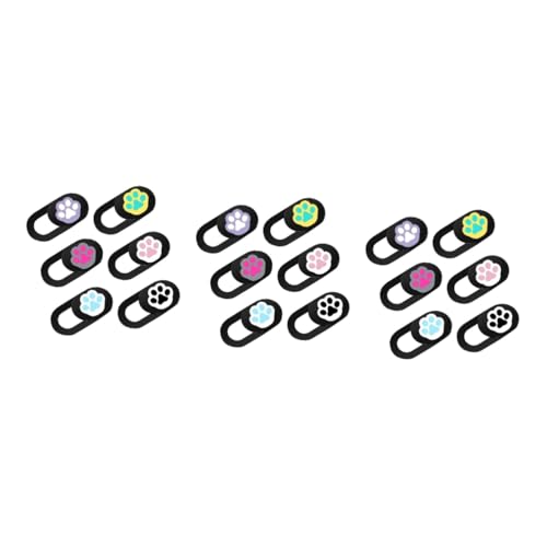 Uonlytech 3 Sets Laptop-Kamera-Abdeckung Schiebe-Webcam-sichtschutz Für Computer Tablet Handy Abs-Material Tierpfoten-Muster 6 Stück * 3 Uonlytech 3 Sets Laptop-Kamera-Abdeckung Schiebe-Webcam-sichtschutz Für Computer Tablet Handy Abs-Material Tierpfoten-Muster 6 Stück * 3 von Uonlytech