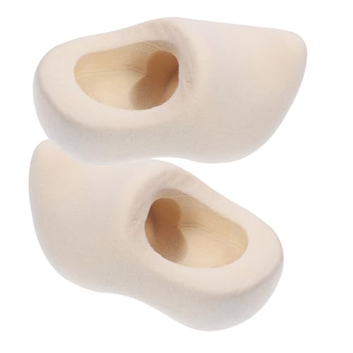 Uonlytech 1paar Miniature Holzschuhe Bastelbedarf Für Puppenhaus Unbemalt Ergänzung Für Kreative Projekte Und Dekorationen Uonlytech 1paar Miniature Holzschuhe Bastelbedarf Für Puppenhaus Unbemalt Ergänzung Für Kreative Projekte Und Dekorationen von Uonlytech