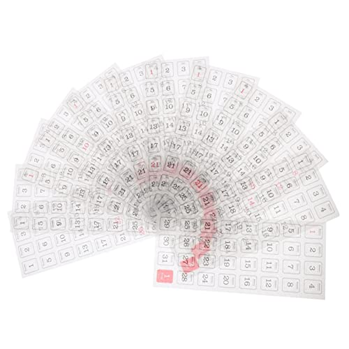 Uonlytech 1Satz Selbstklebende Kalenderaufkleber für Tage Multifunktionale Planer Tabs für Haushaltsbuch und Notizen zur Einfachen Planung und Organisation Uonlytech 1Satz Selbstklebende Kalenderaufkleber für Tage Multifunktionale Planer Tabs für Haushaltsbuch und Notizen zur Einfachen Planung und Organisation von Uonlytech