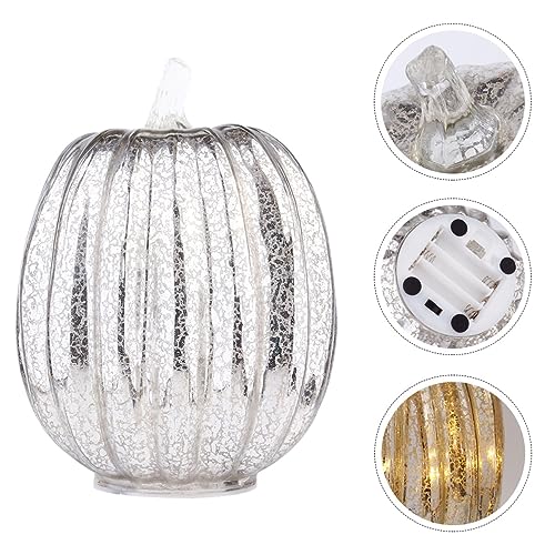 Uonlytech 1stk Kürbislaterne Aus Glas Glaskürbis Leuchten Kürbisse Aus Kürbislicht Anzünden Leuchtender Kürbis kürbis Mit Licht -kürbis-led-licht 3D Herbst Partybedarf Uonlytech 1stk Kürbislaterne Aus Glas Glaskürbis Leuchten Kürbisse Aus Kürbislicht Anzünden Leuchtender Kürbis kürbis Mit Licht -kürbis-led-licht 3D Herbst Partybedarf von Uonlytech