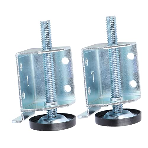 Uonlytech 2 Paare Verstellbare Möbelbeine Höhenverstellbare Stellfüße Hochwertigem Stahl für Schränke Sofas und Fußschutz für Einen Stabilen Stand von Uonlytech