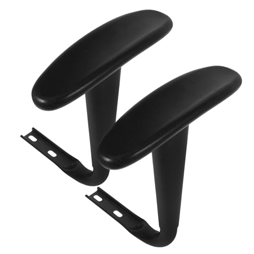 Uonlytech 2 Sätze Armlehne eines Sessels Stuhl-Armlehnenpolster aus Memory-Schaum Gaming-Stühle Gaming-Stuhl Pads Bürostuhl-Armpolster für das Büro verschleißfeste Stuhlarmlehne Pu Schwarz von Uonlytech