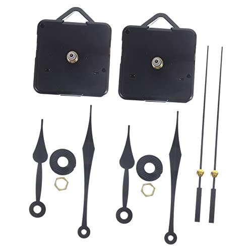 Uonlytech 2 Sätze Leisen Wanduhr Mechanismen mit Zeigern DIY Uhrwerk Ersatzteile für Wanduhren Robust und Langlebig von Uonlytech