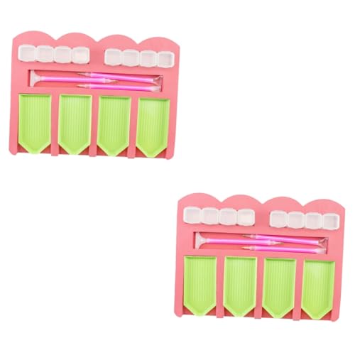 Uonlytech 2 Sätze Tablett Werkzeuge Strasssteine Strass Tablett Sortierer Organizer Tabletts Mehrgitter Trenntablett Farbaufbewahrungsbehälter Malaufbewahrungstablett 10 Stück * 2 von Uonlytech