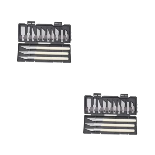 Uonlytech 2 Sets Stichel Set Schnitzmesser Schnitzmesser Präzisions Bastelmesser Hobbymesser Hobby Allzweckmesser Präzisionsmesser Schneidemesser Edelstahl Und Abs von Uonlytech