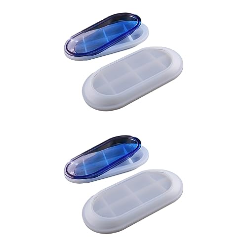 Uonlytech 2 Stck. Silikonform für Kristall Drop Gestaltung Diy Epoxidharz Schalenform für Zuhause und Studio Ovaler Flacher Teller Langlebig Leicht zu Entformen Reinigen Uonlytech 2 Stck. Silikonform für Kristall Drop Gestaltung Diy Epoxidharz Schalenform für Zuhause und Studio Ovaler Flacher Teller Langlebig Leicht zu Entformen Reinigen von Uonlytech