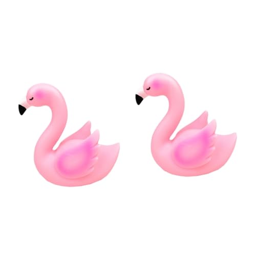 Uonlytech 2 Stk Flamingo-nachtlicht Schreibtischlampen Schlafzimmerlampe Nachttischlampen Bett Schrank Lampe Flamingo-led-lampe Schöne Nachttischlampe Baby Lichter Anordnen Batterie Vinyl von Uonlytech