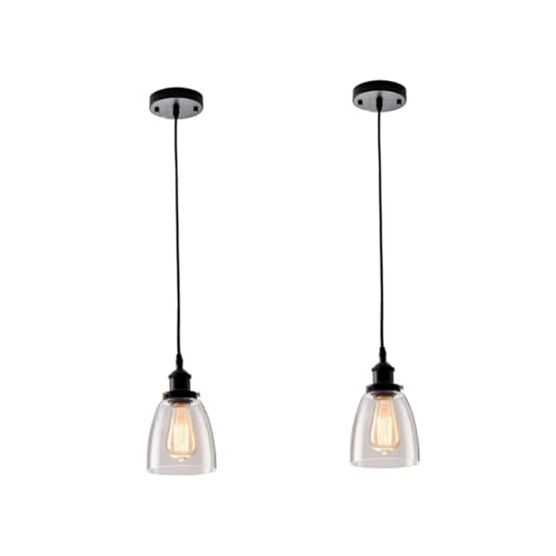 Uonlytech 2 Stk Gefallen Deckenleuchte Kronleuchterlampe Moderne Pendelleuchte Kronleuchter Aus Metall Licht Im Speisesaal Moderne Led-pendelleuchte Deckenhängelampe Geäst Bar Glas Weiß von Uonlytech