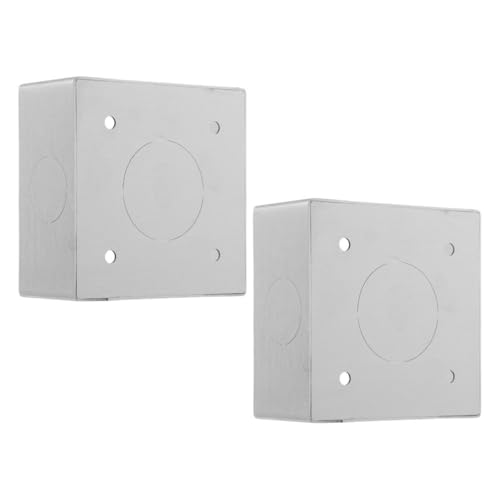 Uonlytech 2 Stück 86 Wandsteckdosen Typ 86 Aus Edelstahl Silberfarben Schalter Und Dekoration Steckdosenboxen Anschlussdosen Uonlytech 2 Stück 86 Wandsteckdosen Typ 86 Aus Edelstahl Silberfarben Schalter Und Dekoration Steckdosenboxen Anschlussdosen von Uonlytech