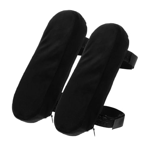 Uonlytech 2 Stück Ergonomische Armlehnenpolster für Bürostühle Ellenbogenstütze Memory Foam für Büro und Gaming Stühle Bequeme Armlehnenkissen Abnehmbar und Waschbar von Uonlytech