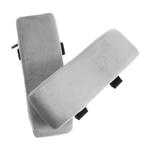 Uonlytech 2 Stück Bürostuhlteile Gaming-Stuhl Unterstützung Unterlage Ergonomisch Stuhl Armlehne Ersatzteile für Bürostühle abnehmbare Armlehne hochelastische Baumwolle Grey von Uonlytech